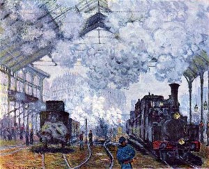 Клод Моне «Вокзал Сен- Лазар» в Париже. 1877