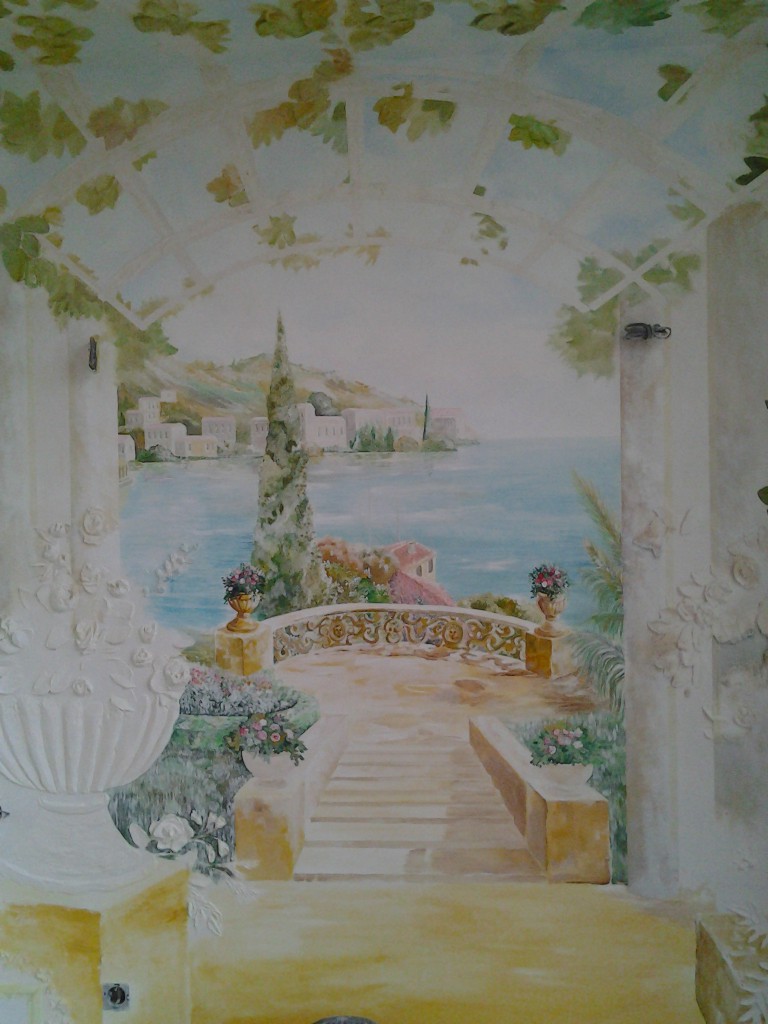 итальянский пейзаж на стене
